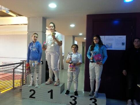 Angélika 1ère, Natacha 2ème et Léa 3ème au Tournoi de Ligue BENJ à AIX