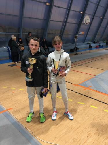 CD 13 Marseille. 1ere fille Lily et 1er garçons Robin